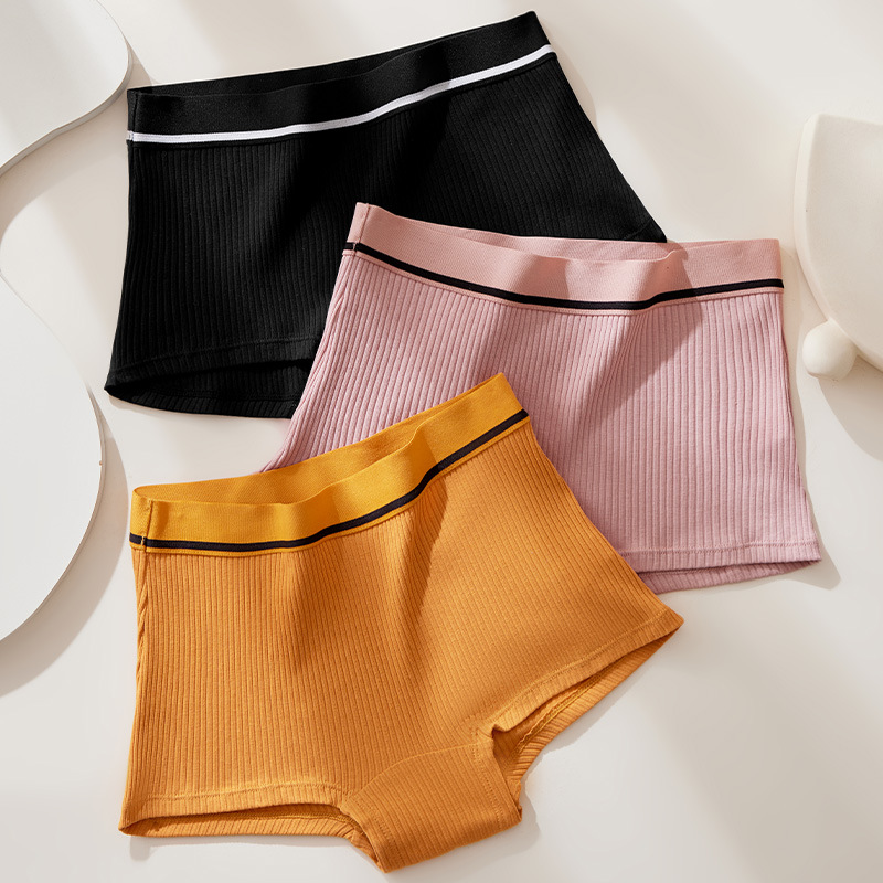 Pantalones de ángulo plano transfronterizas de algodón femenino, pantalones de algodón de rosca de algodón, pantalones de moda confortable para la piel, pantalones de cadera al por mayor