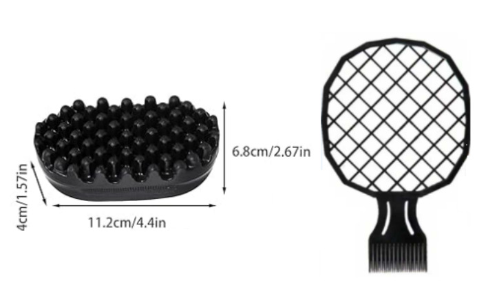 Ventas transfronterizas en caliente cepillo de cabello negro de rizos sucio cabello de rizos portátil compacto peine de cabello de cabello de cabello de cabello para hombres estilo peine de cabello