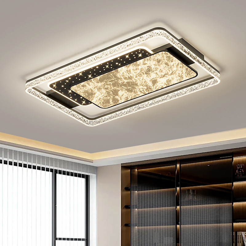 2025 nueva lámpara de sala de estar moderna y sencilla atmósfera ligera y lujosa alta sensación de comedor lámpara de dormitorio casa completa