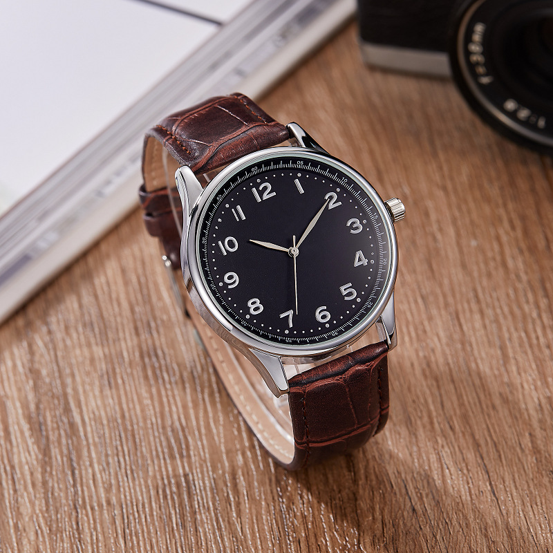 AliExpress ihracat yeni araba kemer saati erkek Kore moda iş rahat kuvars saat