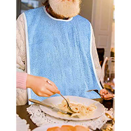 Cross-border best-selling elderly bib bib large adult towel cloth bib spit cloth feeding care food bib bib