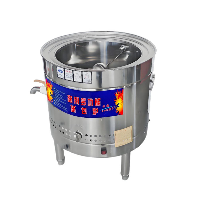 horno de paquete de vapor comercial de ahorro de energía aislamiento térmico bolos de gas de calor eléctrico pan al vapor bolos de jaula de desayuno redondo horno de paquete de vapor multifuncional