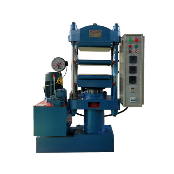25-ton experimental flat vulcanizer four-column rubber vulcanizing machine double-layer press plate hot press manufacturer