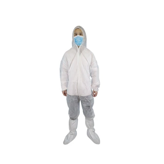 一次性防护服SF透气膜连体防尘防油猪场养殖喷漆打农药隔离服防尘