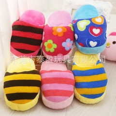 Dog pet toys, teeth-resistant pet sounding plush slippers, dog and cat toys, pet supplies