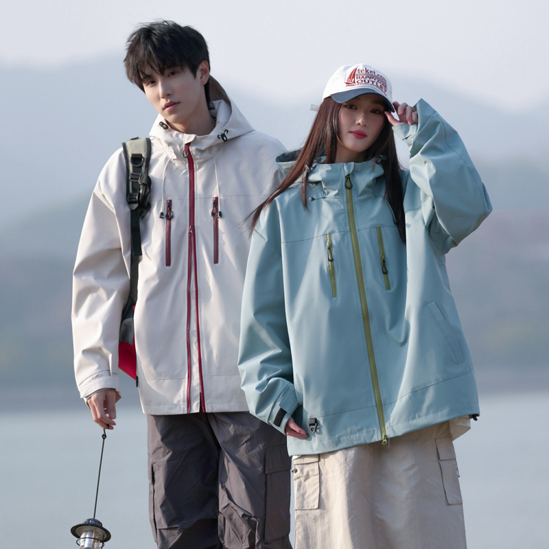 Chaqueta nueva transfronteriza de primavera, chaqueta de solapa de hombre y mujer, chaqueta de hombre a la moda, bolsillo tridimensional de hombre que se puede abrir dos veces image 3
