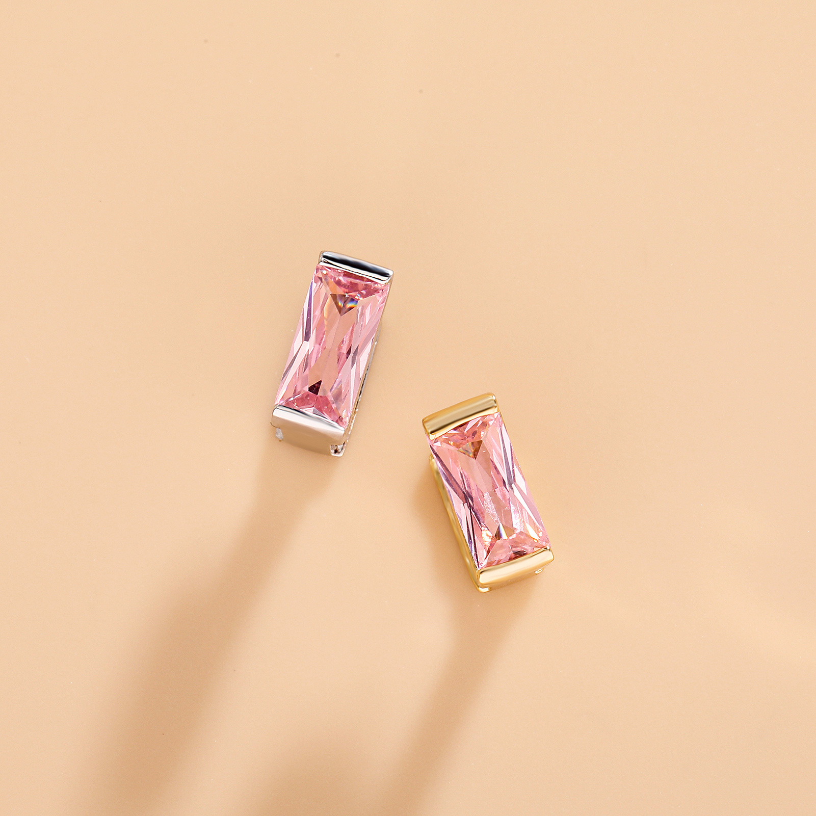 高品質單顆牙歐美熱賣紅綠豎排大鋯石牙套Grillz男士微鑲嘻哈飾品