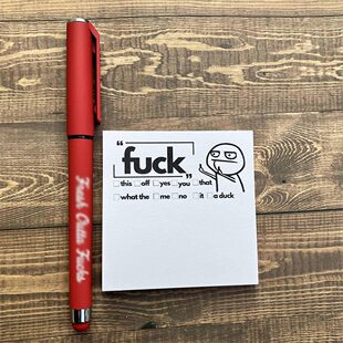 �羳�¿� Funny Outta Fucks Pad and Pen ��������N�P�Y��