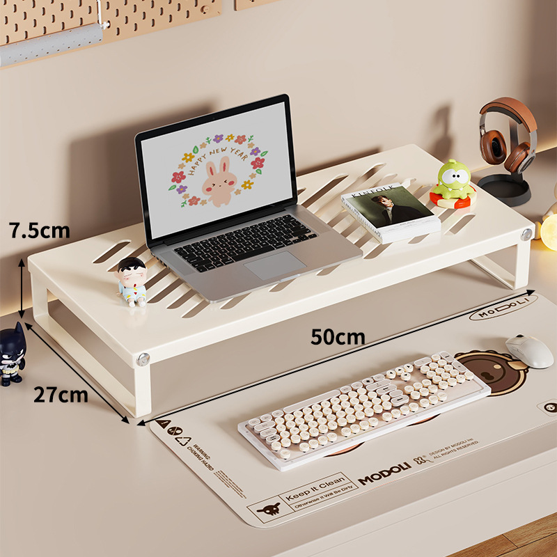 Soporte Elevador para Laptop de Hierro Plegable con Disipación de Calor para Oficina