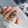 Wedding ring from foam, chain, diamond encrusted