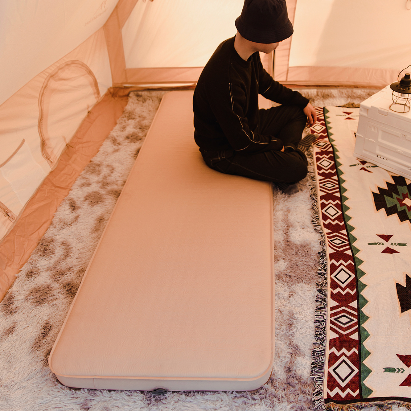 Shanzhike Cooltuo outdoor products automatic inflatable mattress camping inflatable mattress thickened wild camping cheese air mattress