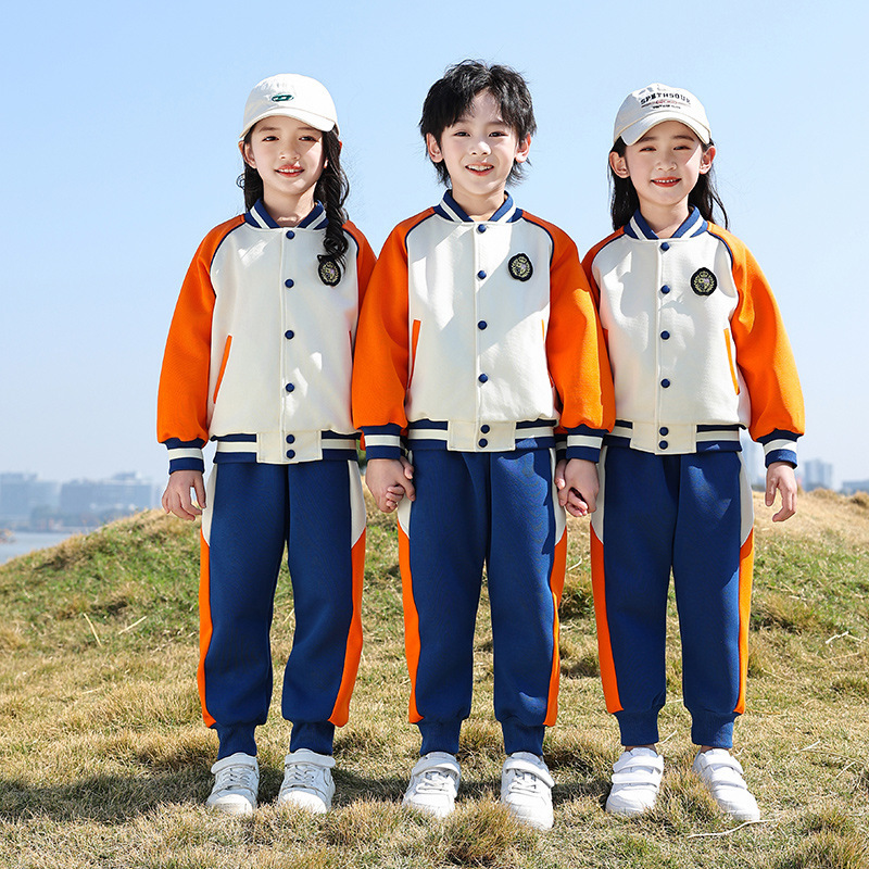 2024春夏新款中小學生校服套裝幼兒園園服運動會團體班服運動服
