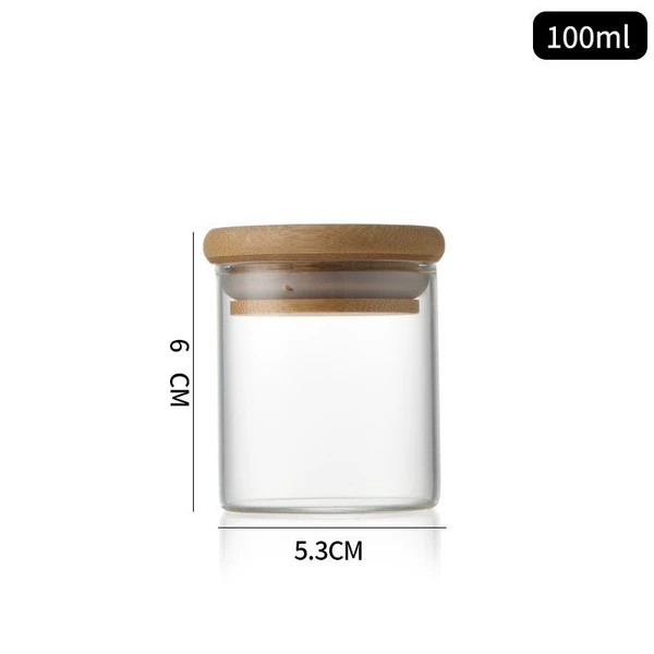 5.3*6cm 100ml (all with bamboo lid)