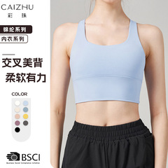 スポーツ下着の女性の四季の防震の外はランニングの裸感のヨガの服のベストを着て高強度のフィットネスの服のブラジャーを集めます。