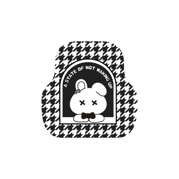 Silk Houndstooth Rabbit - Back row