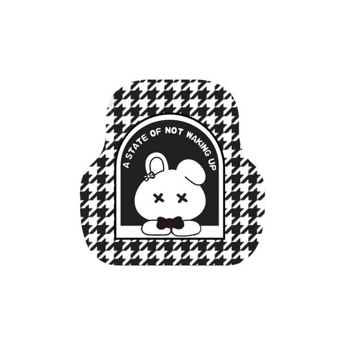 Car floor mat wire ring, universal easy-to-clean anti-dirty mat, car protective mat, cartoon cute single-chip car foot mat