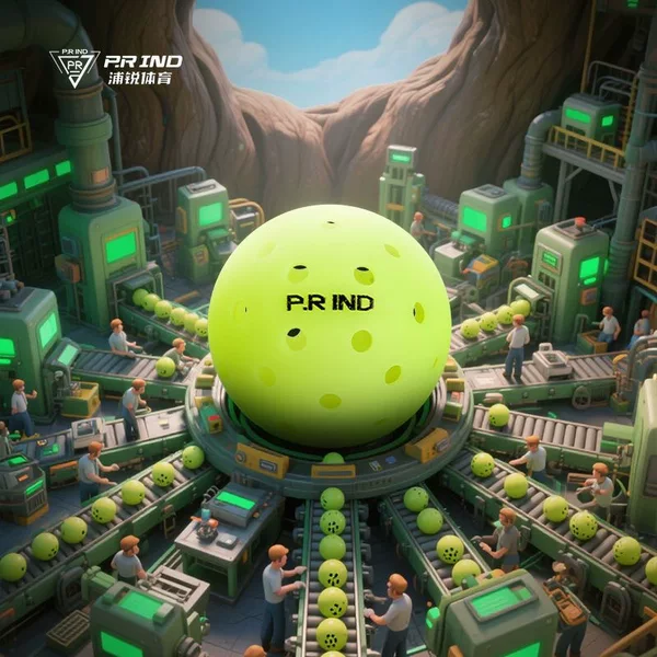 Pu Rui Tpe Integrated Pickleball Molded Ball for Outdoor Sports, 40-Hole Special Competition and Beginner Training Ball with High Elasticity