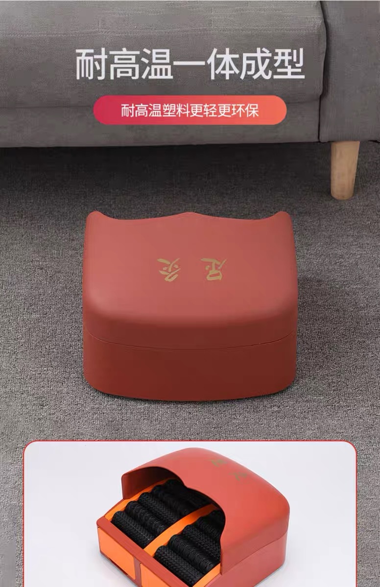 Foot Moxibustion Box with Massage Roller Ginger-Style Warming Tool for Home Spa and Wellness Studio Use quality and texture