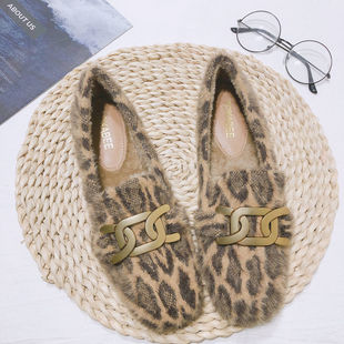 Small size furry shoes, beanie shoes for women, winter outer wear, 2025 winter new style, plus velvet, warm thick sole, one-legged cotton scoop shoes