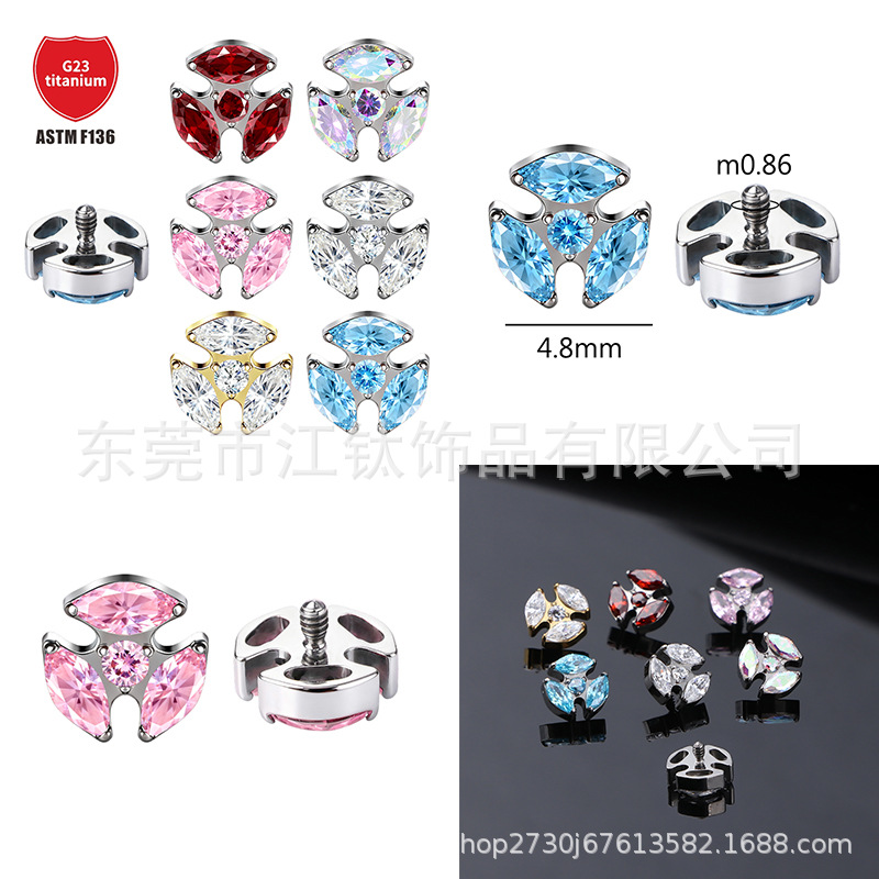 Labret stud lip piercing jewelry styling detail