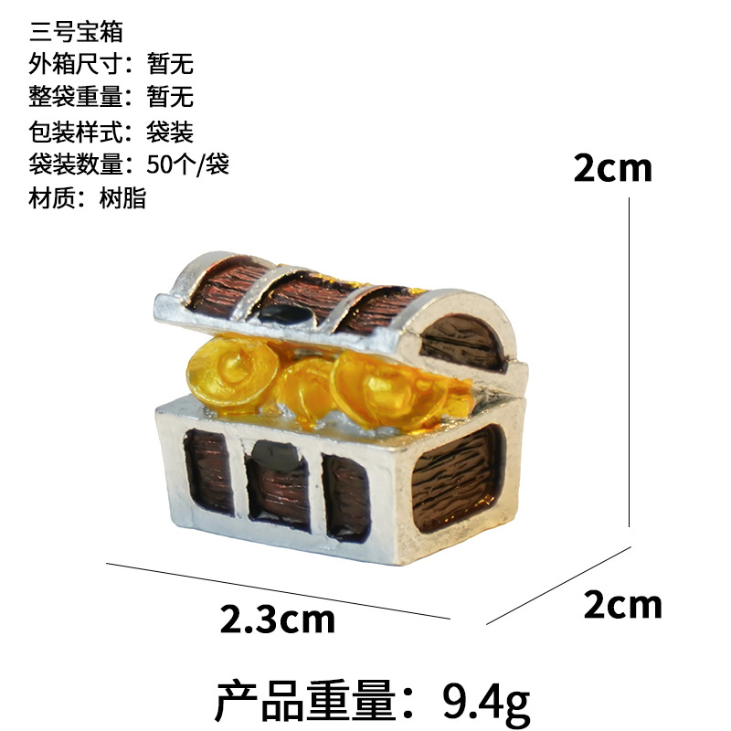 Retro jungla submarina cofre del tesoro micro paisaje musgo pequeño adorno acuario pecera paisajismo accesorios al por mayor