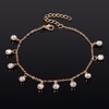 Beach ankle bracelet, fashionable crystal, trend pendant, European style, simple and elegant design, wholesale