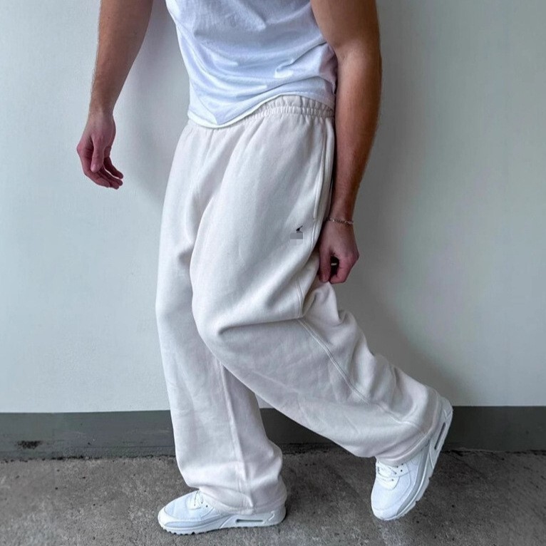 In-stock cross-border 2025 new model embroidered pony retro street fashion simple elastic waist drawstring loose-fit sweatpants In-stock cross-border 2025 new model embroidered pony retro street fashion simple elastic waist drawstring loose-fit sweatpants