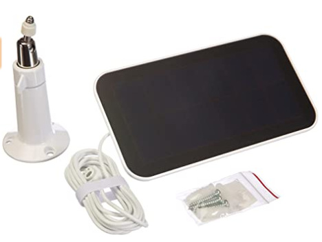 Monitor, videocamera solar-powered