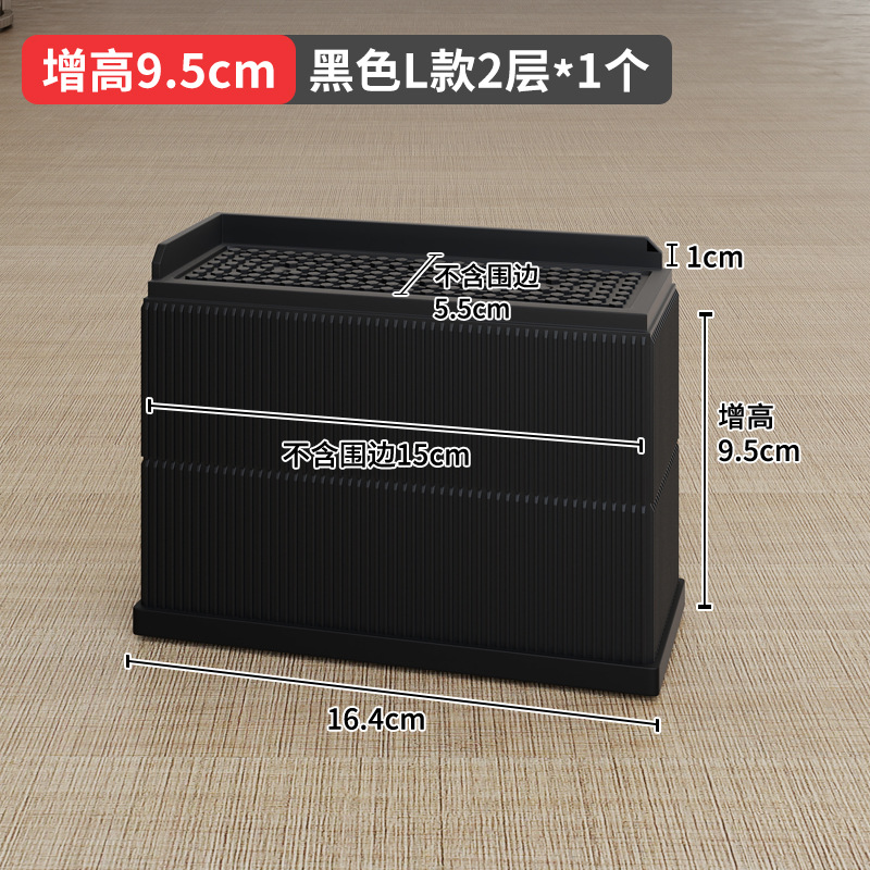 国境を越えたアマゾンの黒色家具ベッドが高くなった足マット2 358インチテーブルソファーキャビネットtpu滑り止めオーバーレイ