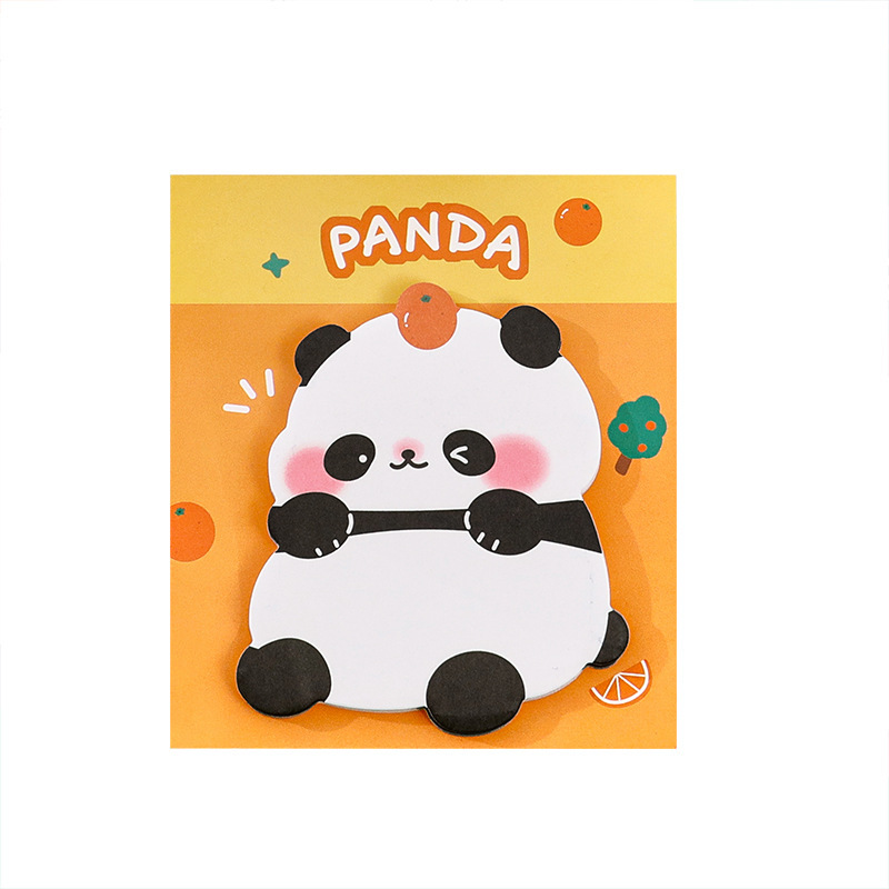 Ins dibujos animados alien panda post-it adorable niña corazón mensaje de papel de notas estudiantes de alto valor facial N veces