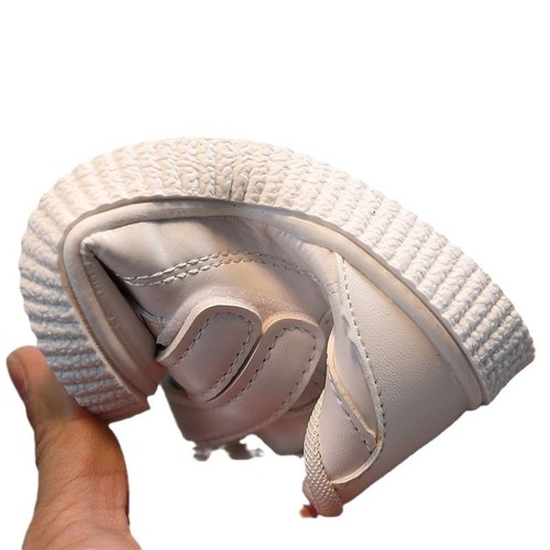 Children's shoes, boys' white shoes, spring/autumn girls' sports shoes, soft bottom anti-slip baby shoes, sizes 21-30