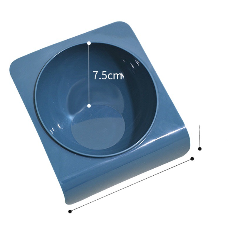 Pipitao original apoyado contra la pared tazón para mascotas creativo protección del cuello cuenca del perro antidetonante fijo en la línea de bordear tazón de gato