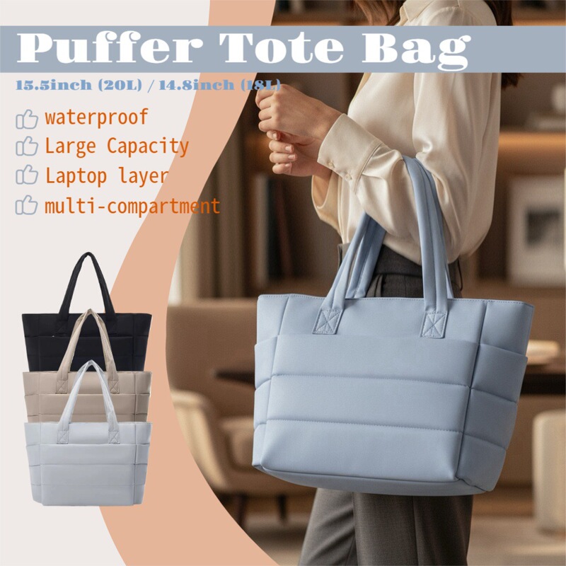 Ins Hot Selling Amazon Women's Shoulder Bag Laptop Bag Handbag Tote Bag Extra Large Capacity Ready Stock