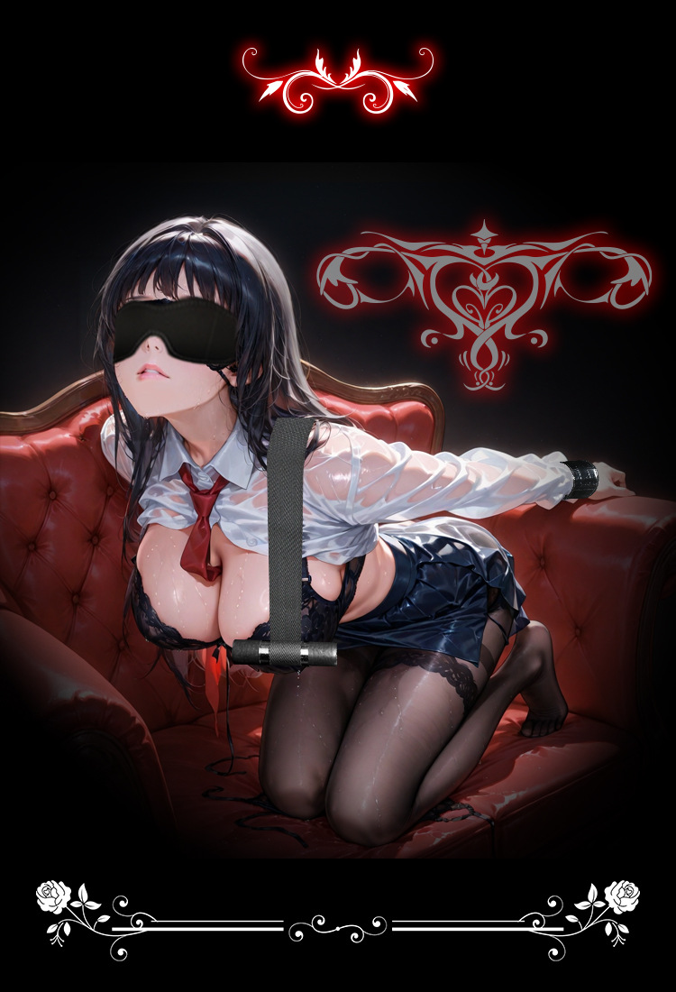 SM Door Restraint Kit with Blindfold, Webbing and Leather Bondage Set for Couples — detail image 7