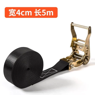 tensioner fixed brake rope Trailer rope/net/strap - black-upgrade-thick-5-m-long-and-4cm-wide-including-tensioner-webbing