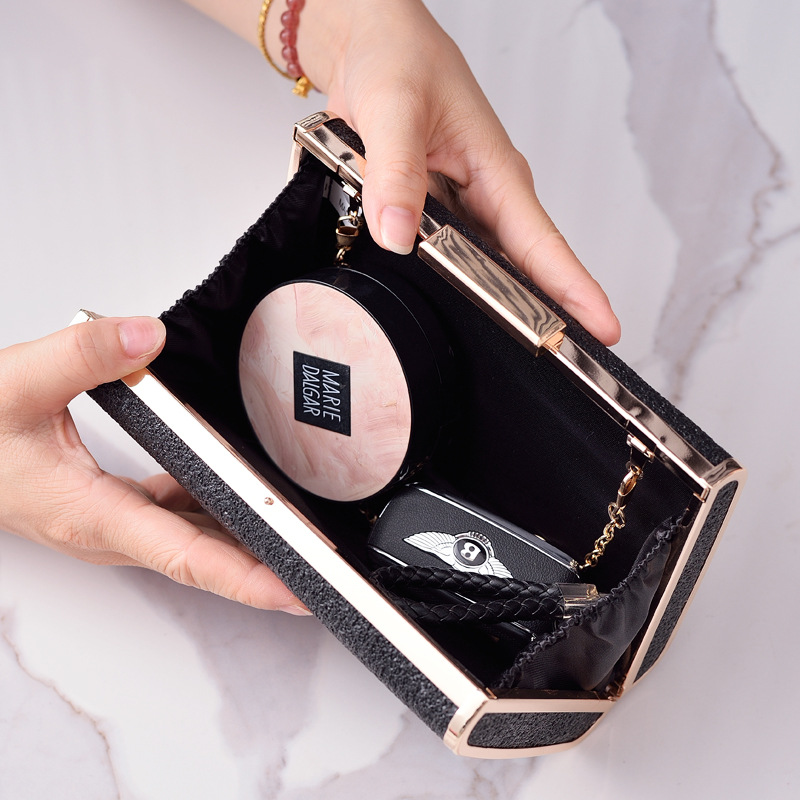 2023 moda europea y americana PU noche bolsa transfronteriza e-commerce vestido bolsa brillante banquete bolsa Socialite partido embrague de las mujeres