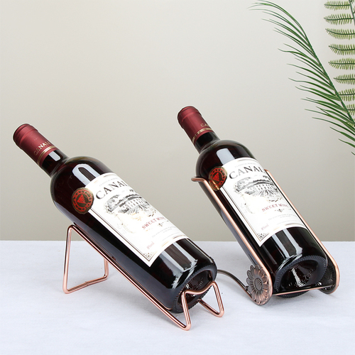✅ Small Bridge Sun Gun Wine Rack European Creative Red Wine Rack Bottle Holder Shelf Ornament Cup Rack Modern Simple Red Wine Stand