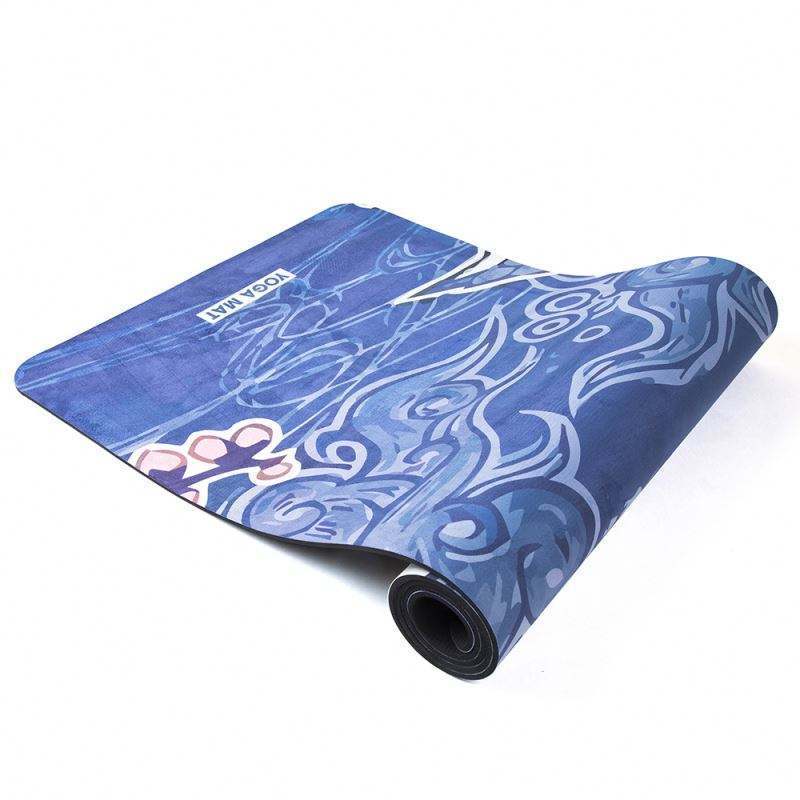 Al por mayor esterillas de yoga de gamuz absorción de sudor plegable antideslizante portátil compuesto TPE deportivo fitness fábrica de yoga