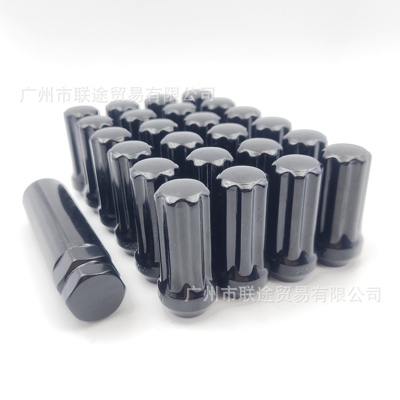 七槽螺帽轮毂改装螺母汽车轮胎螺丝防盗螺母适用福特F150猛禽吉普