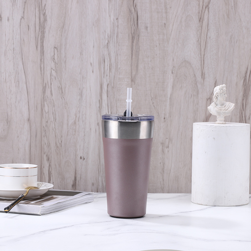 Comercio exterior nuevo 304 taza de vacío de acero inoxidable de doble capa de vacío Boca Grande Cerveza Coche Taza taza de café taza de paja