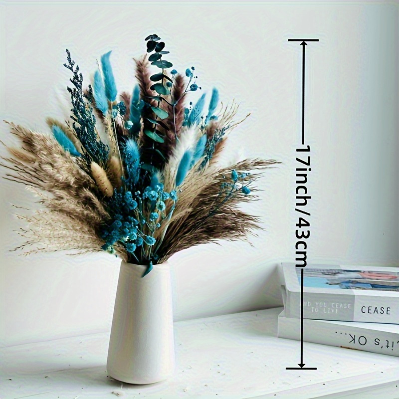 Amazon Temu's Best-Selling Dried Reed Flower Bouquet, Everlasting Real Flowers, Small Dried Reeds Mixed with Pampas Bouquet