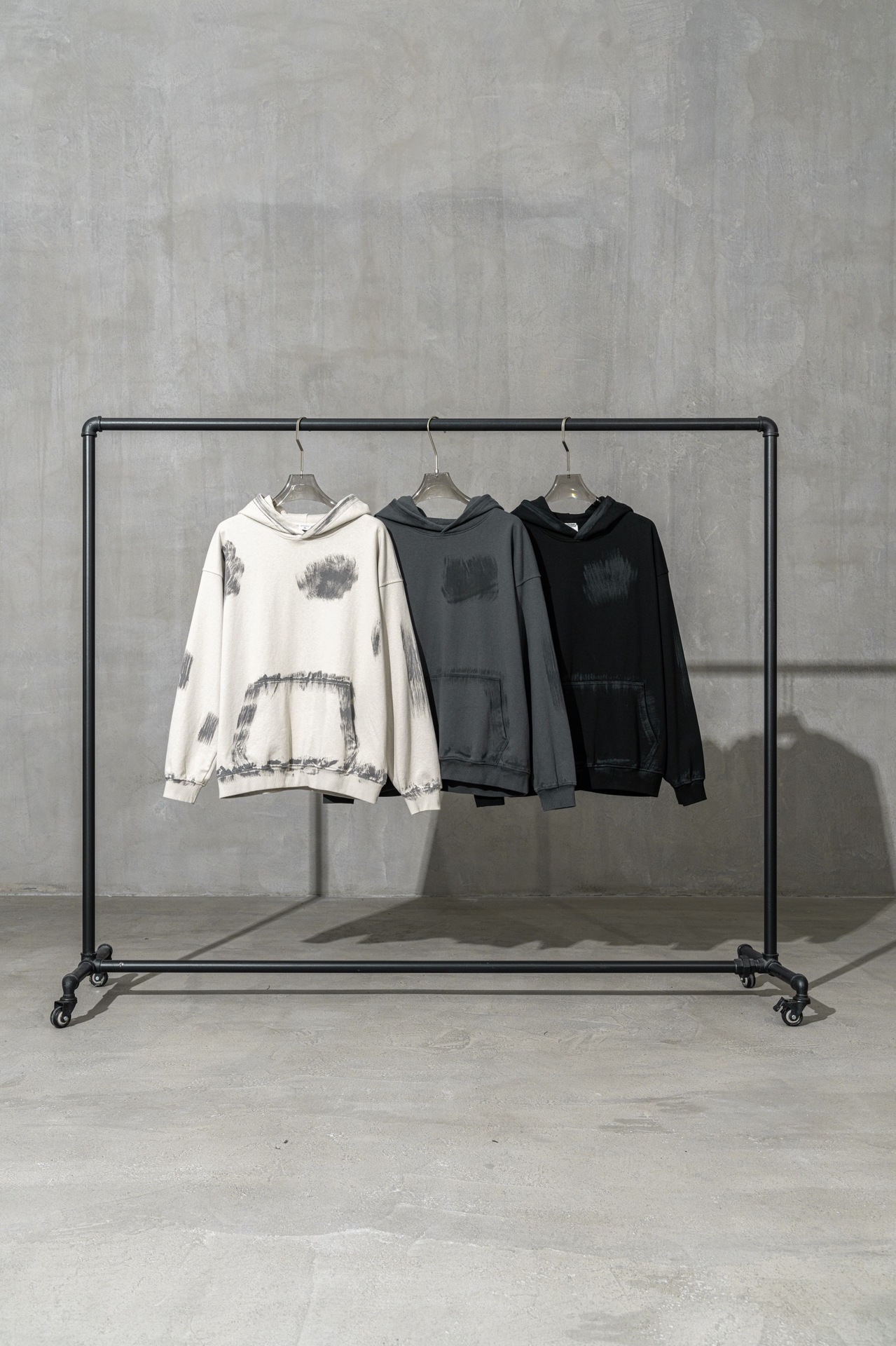 Sweat à capuche homme style urbain délavé coupe ample_voghion.com