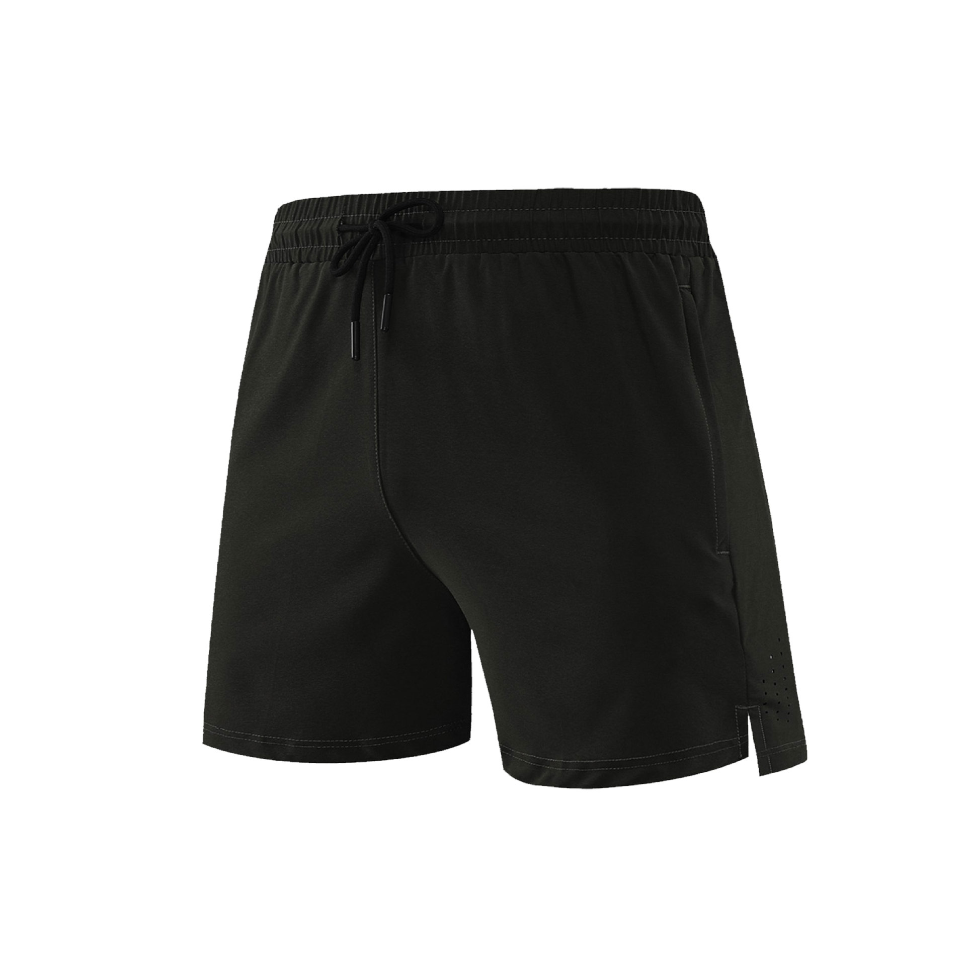 Pantalones cortos deportivos elásticos de cuatro lados tejidos para hombres corriendo maratón pista y campo pantalones de tres puntos malla de secado rápido pantalones cortos de fitness transpirables