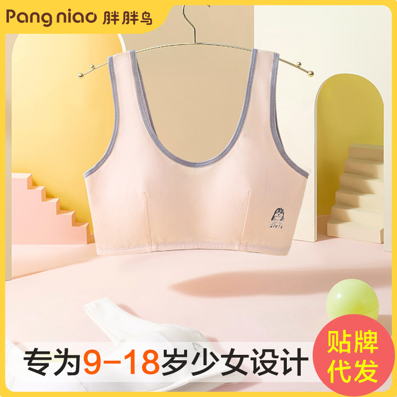 Girls' Vest Growing Girls' Small Underwear Cotton Girls' Primary School Girls' Short Children's Bra