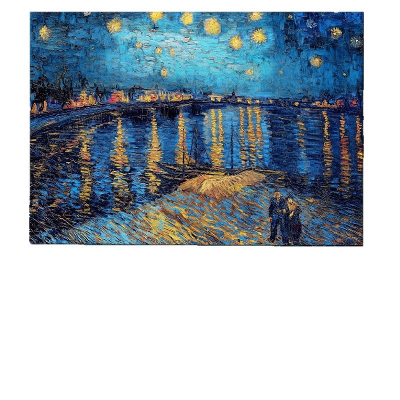海辺の町のレストランの装飾壁掛け布ヨーロッパアート背景壁掛け布寝室壁画布リビングルーム風景油絵|undefined