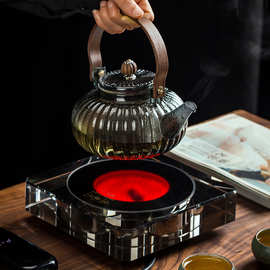 福熙堂水晶电陶炉家用蒸煮一体智能电热炉创意简约室内小型电陶炉