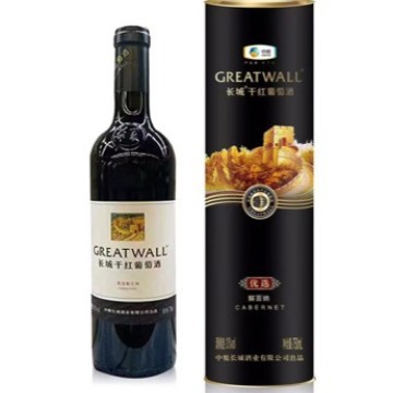 中粮华夏长城优选解百纳干红葡萄酒长城礼盒红酒包邮批发