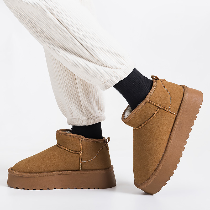 Botas de nieve de muffin para mujeres 2024 invierno nuevo calentamiento de algodón y botas de mujer gruesas G9901 image 5