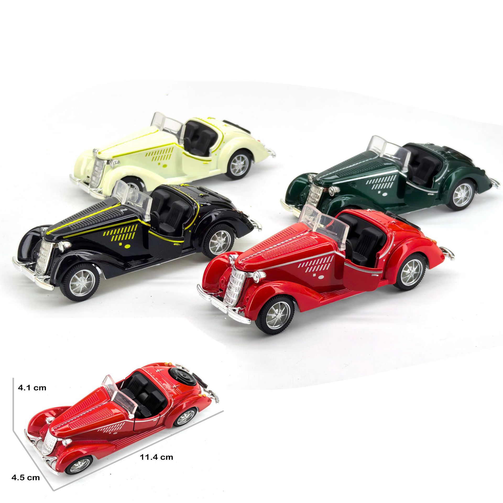 1: 43 modelo de automóvil de juguete de aleación modelo de automóvil de simulación de metal para niños regalos de automóvil deportivo adornos de automóvil de juguete abierta