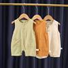 2021 new pattern lovely Broad shoulders Children's clothing men and women baby summer work clothes Sleeveless one-piece garment Home go out